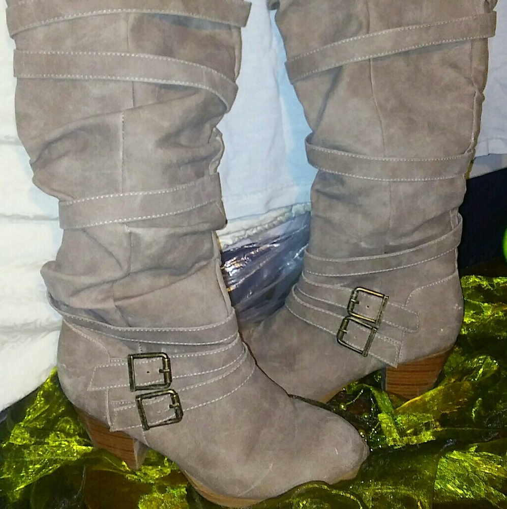 Tan Knee High Boots